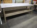 Formica Top Long Shipping Desk with Lower Shelf- Auction Item