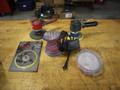 Pneumatic and Electric Random Orbital Sanders with Pads- Auction Item