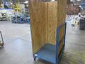 Metal Rolling Flat Storage Cart with Plywood Sides- Auction Item