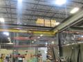 Overhead Shop Crane - Approx 16&#039; X 20&#039; Area with Aero Material Handling 1 Ton Under Slung Bridge Crane, ARO 1 Ton Air Operated Chain Hoist, 102&quot; Under the Hook- Auction Item