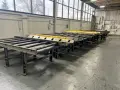 90' OF HEAVY DUTY MECHANICALLY POWERED ROLLER CONVEYOR 48" WIDE