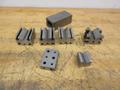 Vee Blocks (5) Assorted Sizes, (1) Steel Rectrangle 5" x 2.5" x 2", (1) 1-2-3 Block, All Precision Ground- Auction Item