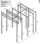 15' x 20' x 14' HIGH GLOBAL FINISHING SOLUTIONS DOWNDRAFT PAINT ROOM WITH 20 TON CRANE: YOBRO #25726