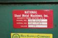 8' X 14 GAUGE NATIONAL MODEL #U6-9614 BOX &amp; PAN FINGER BRAKE: YOBRO #25800