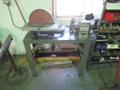Sanding &amp; Grinding Station with Table Mounted 6&quot; Double End Grinder and 12&quot; Disc Grinder- Auction Item