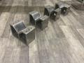 (4) 10" X 5" X 6.5" HIGH V-BLOCKS: STOCK #80026