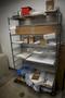 Rolling Adjustable Shelf Wire Racking with 10 Shelves and Contents- Auction Item