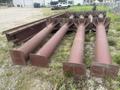 10 TON x 360 FT LONG FREE-STANDING CRANE RUNWAY SYSTEM: RAIL, I-BEAMS, AND UPRIGHTS: YOBRO 25872