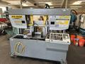 HYD-MECH H-14A 14” x 14” Automatic Horizontal Band Saw Equipped with Programmable PLC for Automatic or Manual Operations, Chip auger, Work Light, Built in Coolant Tank &amp; Pump, Auxiliary Roller Table