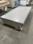 USED 8' X 4' X 14" GRANITE SURFACE PLATE WITH DRILLED AND TAPPED HOLES