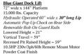 2020 BLUE GIANT 15,000LB DOCK LIFT