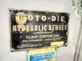 10&#039; X 16 GAUGE ROTO-DIE MODEL #10 HYDRAULIC BENDER: YOBRO #24389
