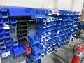 Plastic Bins Mounted to Wall with Contents of Assorted Hardware and Fasteners- Auction Item