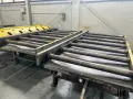 90' OF HEAVY DUTY MECHANICALLY POWERED ROLLER CONVEYOR 48" WIDE