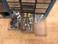 Multibin Organizers with Contents of Brass Fittings, and SAE Nuts- Auction Item