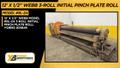 12' X 1/2" WEBB MODEL #9L-2A 3 ROLL INITIAL PINCH PLATE ROLL: YOBRO #25845