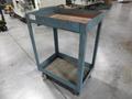 Tall Heavy Duty Steel Rolling Shop Cart with 2 Shelves- Auction Item