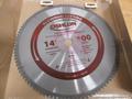 Oshlun Non-Ferrous Cut-Off Saw Carbide Tipped Blades (2pcs), 14" x 1" x 100T, (1) New, (1) Slight Use- Auction Item