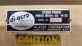 35 TON DI-ACRO MODEL 14-72 HYDRA-MECHANICAL POWER PRESS BRAKE