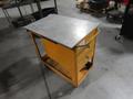 2-Drawer Cart and Contents with 20" x 30" Aluminum Top- Auction Item