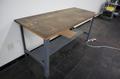 Steel Frame Work Bench with Wood Top- Auction Item