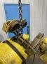 1000 LB YALE ELECTRIC CHAIN HOIST WITH POWER TROLLEY: STOCK #68958
