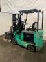 4,450 LB. MITSUBISHI MODEL FBC25N-AC ELECTRIC FORKLIFT. STOCK # 1162923.