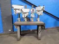 CLAUSING 14" 4 HEAD DRILL PRESS STATION  -  1666