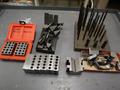 1-2-3 Precision Blocks, 2 x  2.5 x 3" Vee Block, Assorted Small Clamp Down Hardware- Auction Item