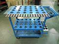 Huot Type Tool Scoot 40 Taper Tool Cart with Collet Trays, Extra 40 Taper Rack and 40 Taper Tool Vise- Auction Item
