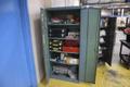 2 Door Metal Cabinet with Contents, Hand Tools, Powder Coating Gun and Cabinet Parts,  Air Fittings- Auction Item