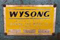 10' X 1/4" WYSONG MODEL #1025-F POWER SQUARING SHEAR: YOBRO #25202