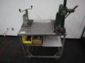 Press and Tapping Station on Rolling Cart, wiith Dake Arbor Press No.1, and EZ-Tapper Manual Hand Tapper- Auction Item