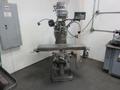Bridgeport 1J Vertical Mill, Step Pulley Speed Change Head, 9&quot;x42&quot; Table, Newall DP700 2-Axis Digital Readouts- Auction Item