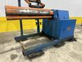 12,000 LB X 72" ROWE MODEL #12060-DSV POWERED COIL REEL / UNCOILER WITH HOLD DOWN ARM: STOCK 20234