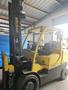 Hyster S135FT 11,500 lb Cushion Tire LPG Forklift, 2021 – 173” Lift Height, Triple Mast, Side Shift, Heavy-Duty Warehouse Fork Truck