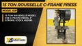 15 TON ROUSSELLE MODEL #2E C-FRAME PRESS, 3" STROKE: STOCK #20185