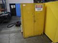 Justrite 45 Gallon Combustible Liquids Storage Cabinet, 2 Door, 3 Shelf- Auction Item