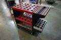 Huot Tool Scoot 40 Taper Tool Cart with Collet Trays, Extra 40 Taper Rack- Auction Item