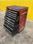 9 DRAWER X 27" X 18" RED TOOL BOX PARTS CABINET: STOCK  #22172