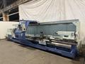 38.6" X 197" HWACHEON MEGATURN 95 CNC 9" HOLLOW SPINDLE OIL FIELD LATHE. STOCK # 0882125
