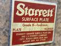 72&quot; X 36&quot; X 8&quot; STARRETT GRADE B GRANITE SURFACE INSPECTION PLATE: STOCK #22037