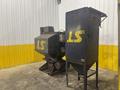 LS INDUSTRIES BARREL TYPE TUMBLE BLAST MACHINE &amp; DUST COLLECTOR: YOBRO #24013