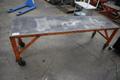 Portable Steel Table, On Casters 96&quot; x 26&quot; x 32&quot;- Auction Item