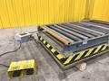 3500 LB X 60" X 36" SOUTHWORTH MODEL #4428610 HYDRAULIC SCISSOR LIFT TABLE WITH ROLLER TOP: STOCK #20934