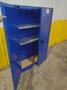 2 DOOR JUSTRITE HAZARDOUS MATERIALS STORAGE CABINET, 43” X 18” X 65” HIGH: YOBRO #24503