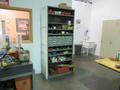 Metal Shelving Unit with Contents including Hardware, Threaded Rod and MORE- Auction Item