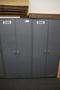 Metal 2 Door Heavy Duty Storage Cabinets (2 Units) with Adjustable Shelves and Contents of Plastic Bins and Parts- Auction Item