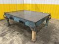83&quot; X 64&quot; X 32&quot; HEAVY DUTY STEEL LAYOUT TABLE W/ FORKLIFT SLOTS: STOCK #23560