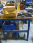 Workbench w Lower Shelf- NO Contents Except Work Light- Auction Item